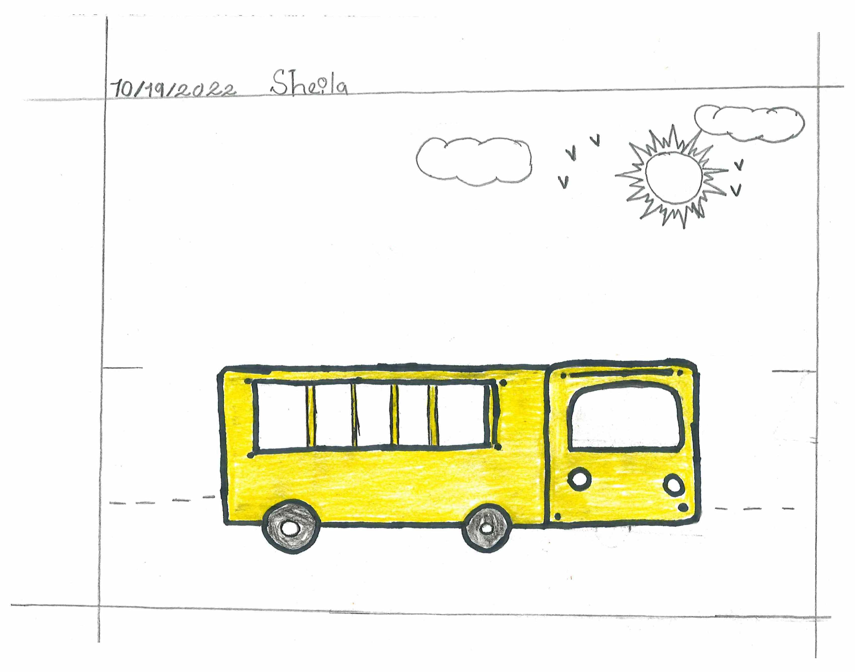 Drawing of a School Bus.